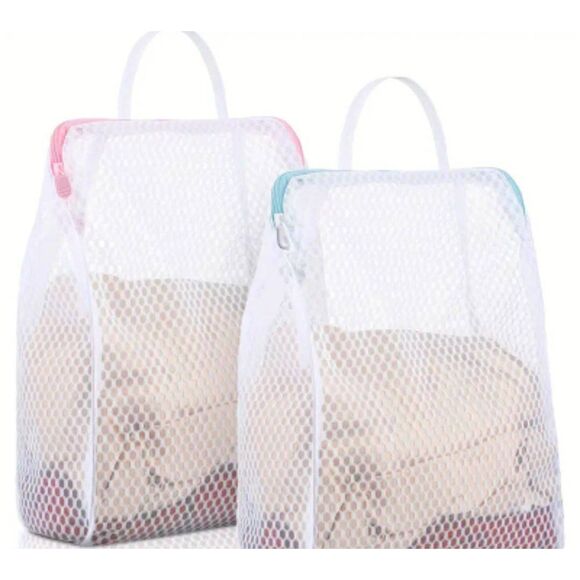 1 mesh Foldable washable storage bag with zipper - Picture 1 of 3
